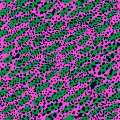 Nature inspired animal pattern with brushstrokes