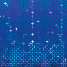 Abstract mosaic in royal blue