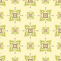 Seamless simple ethnic damask pattern