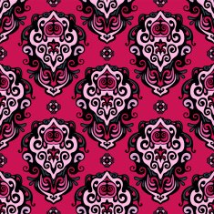 Damask Flower seamless vector pattern