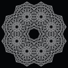 Crochet lace mandala N2
