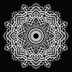 Crochet lace mandala N3