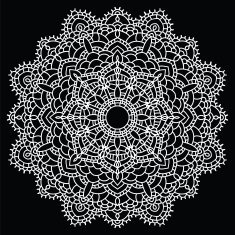 Crochet lace mandala N4