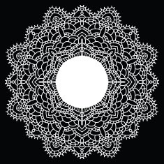Crochet lace mandala N6
