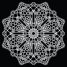 Crochet lace mandala N7