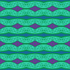 Pattern with bold ethnic stylized ornaments N3
