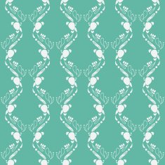 emerald green art deco pattern