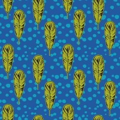 pop art fifties pattern with feathers vector