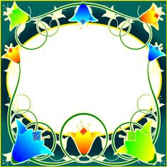 floral frame N39