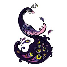 Peacock Decorative Vector illustration N2