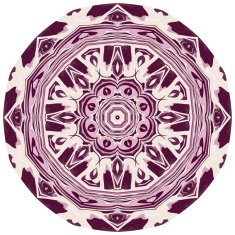 Lace ornament watercolor marble round doily ornamental flower N16