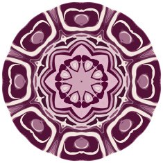 Lace ornament watercolor marble round doily ornamental flower N17