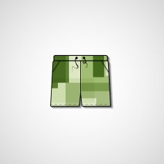 Abstract illustration on shorts N110