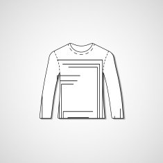 Abstract illustration on sweater N99