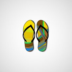 Abstract illustration on flip flops N106