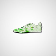 Abstract illustration on sneakers N100