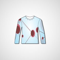 Abstract illustration on sweater N104