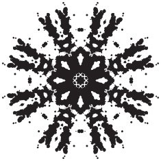 Lace ornament watercolor marble round doily ornamental flower N23