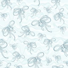 Bows On Wavy Background N2