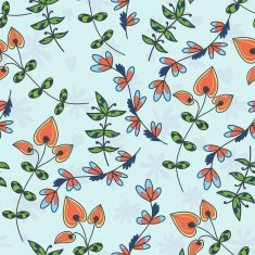 Seamless texture with flowers N80