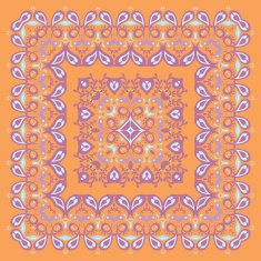 Bandana Pattern Colorful Illustration