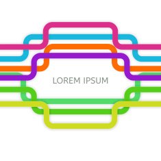 Colorful Flat Lines Seamless Pattern Vector