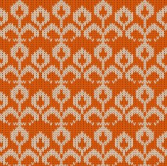 Vector knitted flower background N2