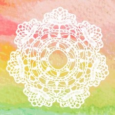 Elegant lacy doily Crochet mandala