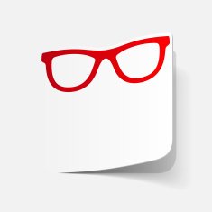 realistic design element glasses N17
