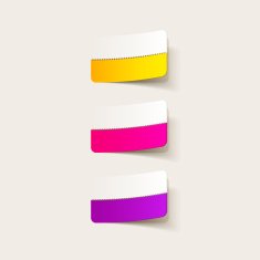 realistic design element rectangle N6