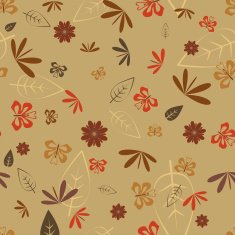 Seamless With Dragonfly And Butterfly