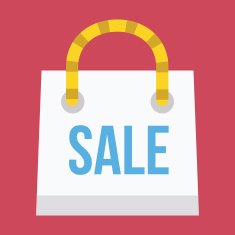 Vector Sale Bag Icon N2