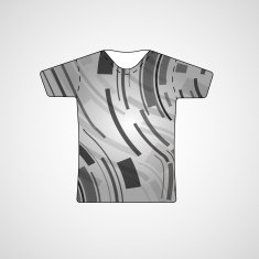 Abstract illustration on t-shirt N99