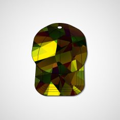 Abstract illustration on peaked cap N103
