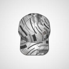 Abstract illustration on peaked cap N107