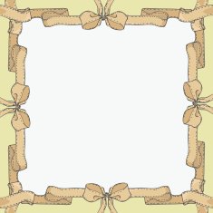 frame with linear drawing bows
