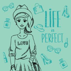 Hipster girl N12
