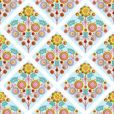 Fashionable modern seamless wallpaper or textile with collection flowers N6