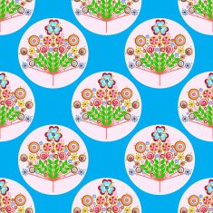 Fashionable modern seamless wallpaper or textile with collection flowers N7