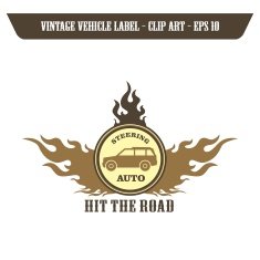 vintage sticker label N160