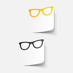 realistic design element glasses N19