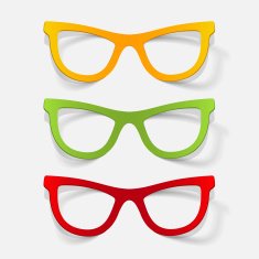 realistic design element glasses N20