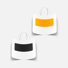 realistic design element bag N11