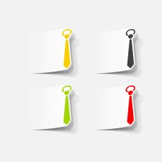 realistic design element tie N11