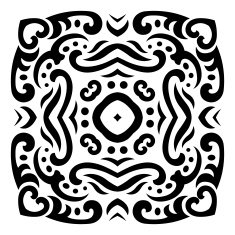 Abstract vector mehndi tattoo ornament