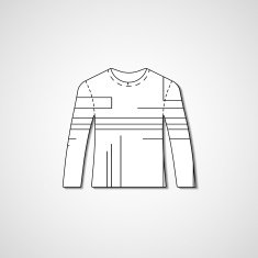 Abstract illustration on sweater N114