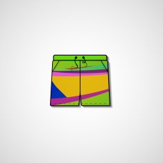 Abstract illustration on shorts N127