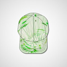 Abstract illustration on peaked cap N112