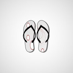 Abstract illustration on flip flops N126