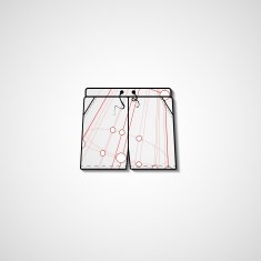 Abstract illustration on shorts N132